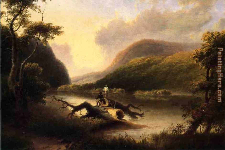 Passage of the Delaware through the Blue Mountain painting - Thomas Doughty Passage of the Delaware through the Blue Mountain art painting